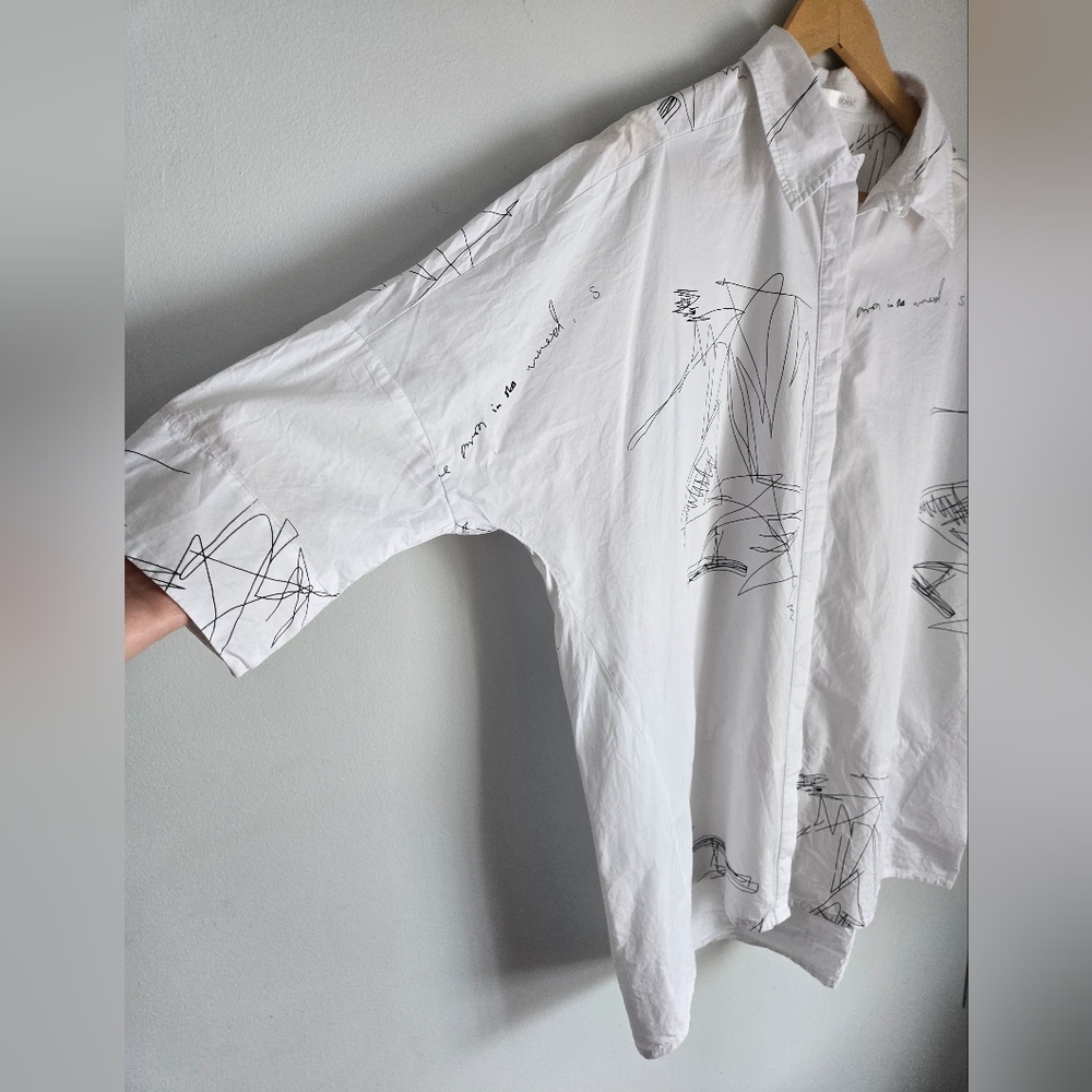 UCHUU MONTREAL White Graphic Shirt - Picture 3 of 15